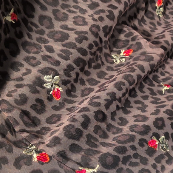 Betsey Johnson X Torrid Black Leopard Embroidered Midi Dress - Picture 4 of 5